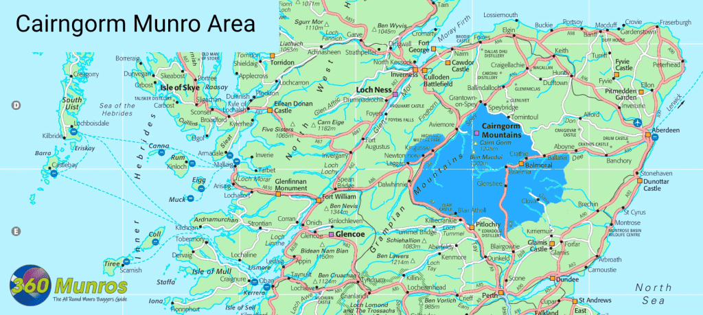 Cairngorm munro map