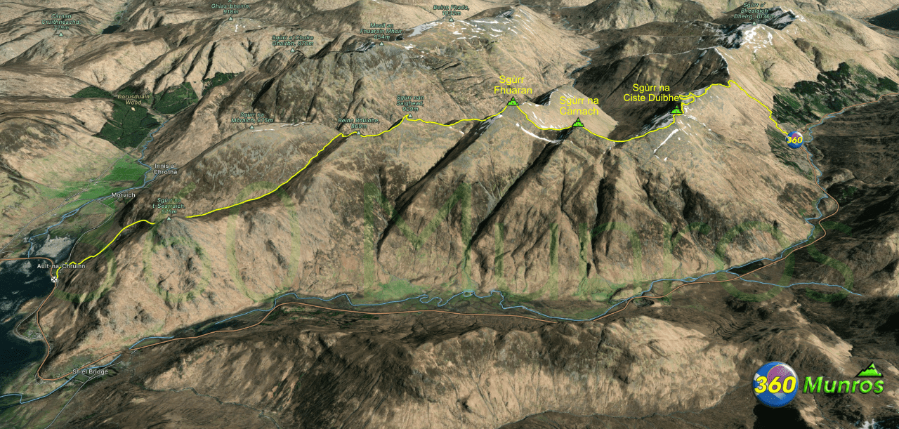 5 Sisters of kintail route image