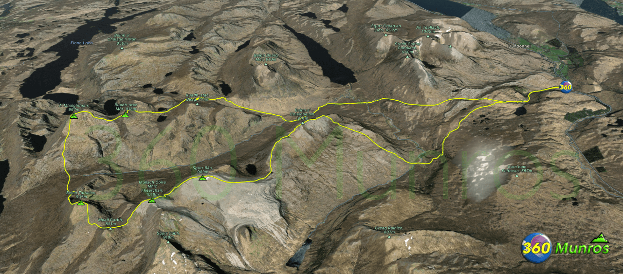 Fisherfield 6 route image