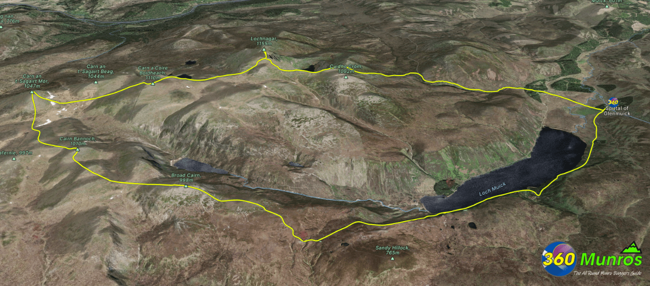 Lochnagar 5 3d route photo