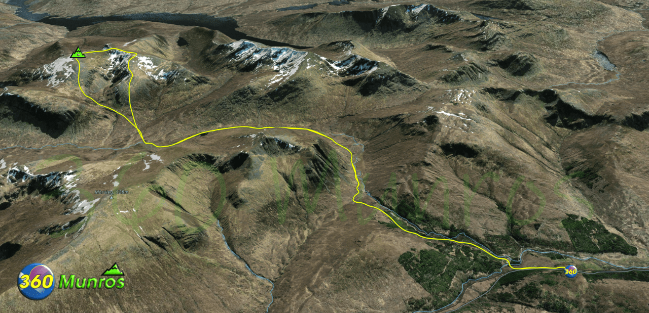 Maoile Lunndaidh 3d image route view
